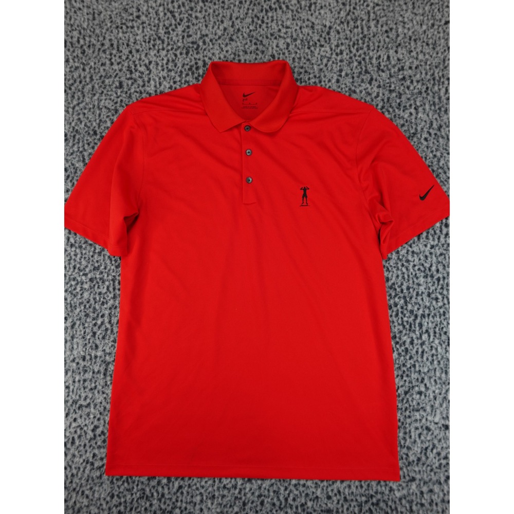 Nike‎ Dri-FIT Polo Shirt Mens Medium Tiger Woods Logo Short Sleeve Golf Tee